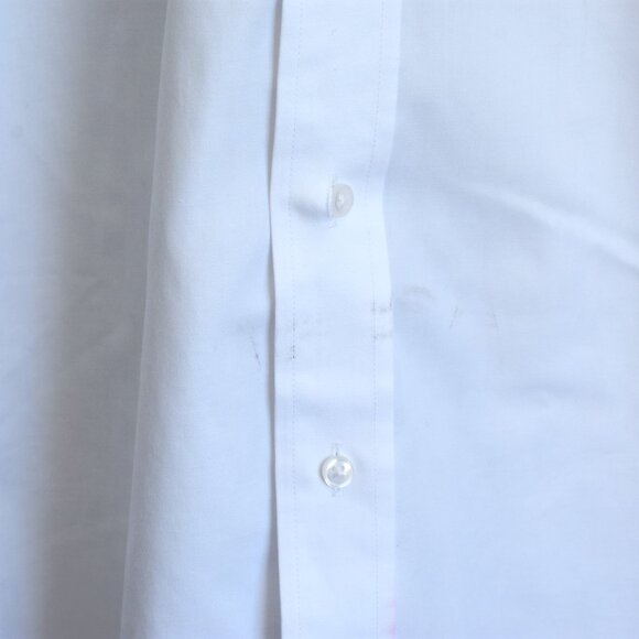 Men's Yorkshire VI Dress Shirt Long Sleeve Button Up SIZE 16 White - Picture 6 of 12